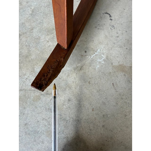 1973 Leon Meyer California Studio Modern Sculptural Teak Rocking Chair For Sale - Image 10 of 12