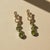 Contemporary Silver Peridot Earrings. Asymmetrical Peridot Drop Earrings. Zigzag Peridot Drop Earrings. Weight: 5 gr Size:...
