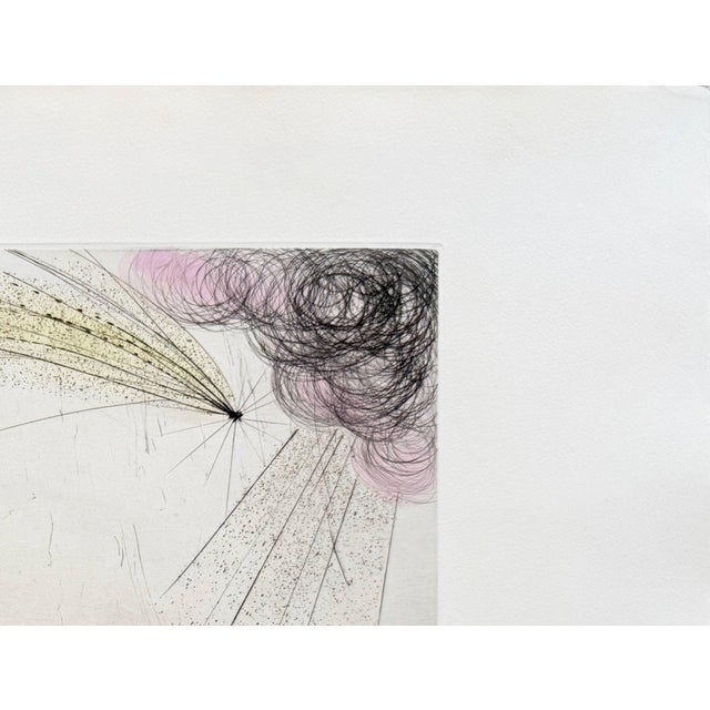 1970s Salvador Dali, Urania, 1971, Hand-Coloured Drypoint Etching For Sale - Image 5 of 7