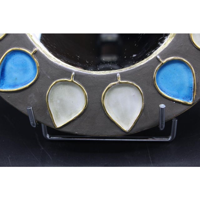 1960s Mirror with Spike Pattern, 1960s For Sale - Image 5 of 8