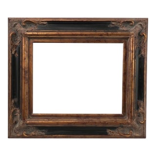 Spanish Baroque Gold and Black Frame, Fits Art 16x20 For Sale
