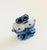 Ceramic Blue and White Porcelain Kissing Koi Fish Vase For Sale - Image 7 of 12