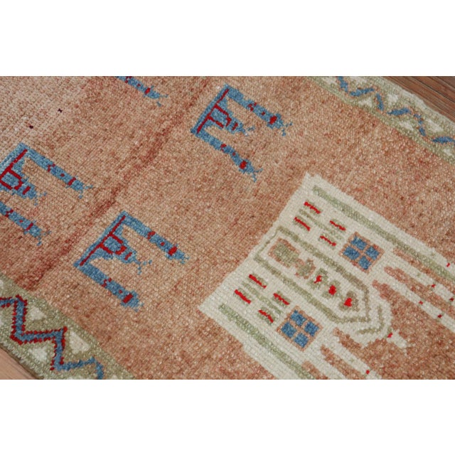 Turkish Peach Anatolian Turkish Rug, 2'3" X 3'1" For Sale - Image 3 of 5