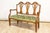 Wood Tuscan 18th Century Walnut Sofa from Villa Fioravanti with Carved Lyre Motifs For Sale - Image 7 of 14
