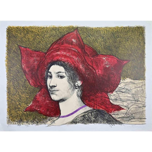 Lithograph realized in 1980s. Hand signed and numbered in pencil. One of 15 Artist's Proofs. Very good condition. This...