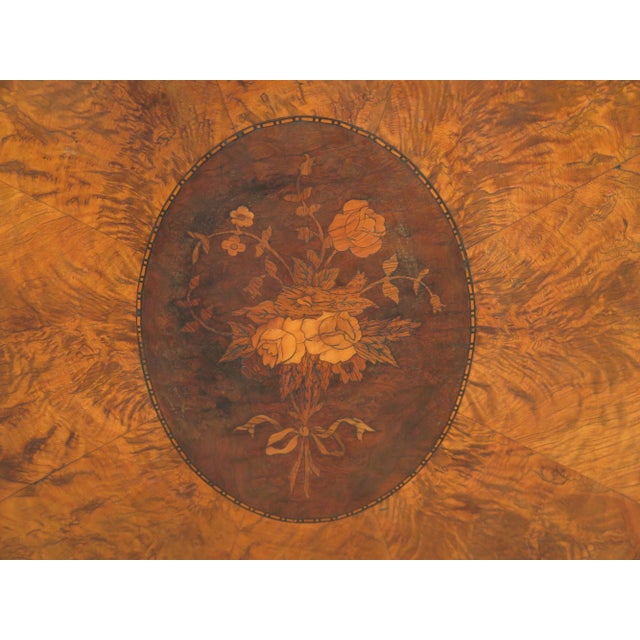 Traditional 1920s Traditonal Inlaid Satinwood & Walnut Tilt Top Table For Sale - Image 3 of 12