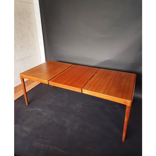 Mid-Century Modern Extendable Teak Dining Table by H.W. Klein for Bramin For Sale - Image 10 of 12