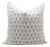 Fabdivine Artisan Block Print Throw Pillow Cover 12x20 Inch Thick Linen- Kohinoor For Sale