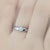 Authentic Tiffany & Co Etoile Diamond Ring in Platinum Setting, with a single GIA Certified Brilliant cut Diamond D color...