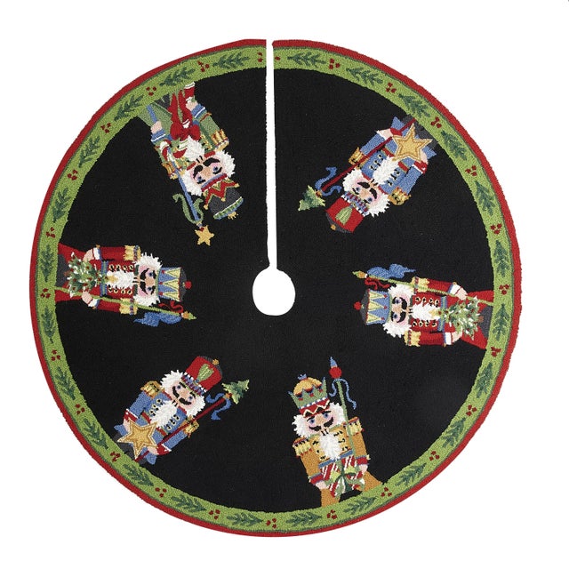 Traditional Nutcracker Pageantry Hook Tree Skirt, 52" For Sale - Image 3 of 3