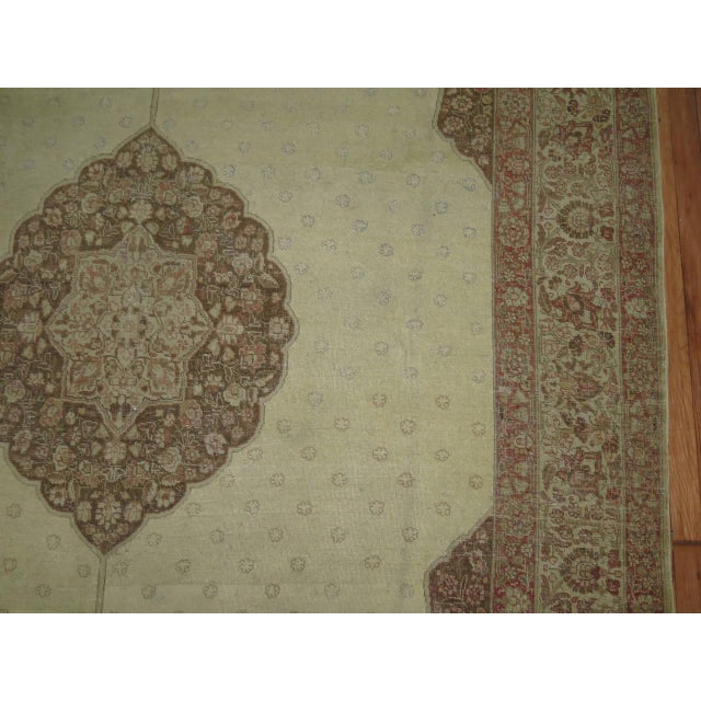 Persian Antique Persian Tabriz Rug - 6'8" x 9' For Sale - Image 3 of 6
