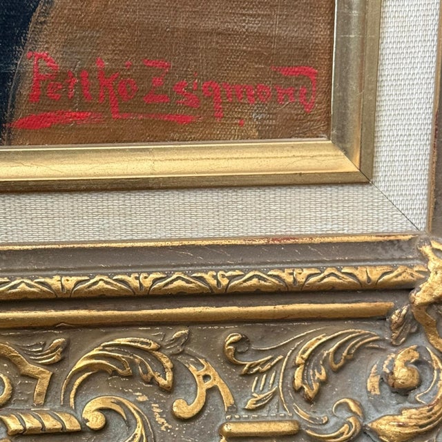 Pair of Signed Hungarian Portrait Paintings Attributed to F. Petkó Zsigmond, Dated 1906–1907 For Sale - Image 17 of 18