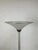 W23.5 H67.25 Base W14 Vintage Italian floor lamp with chrome details, frosted post and lamp shade and a lucite transparent...