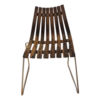 Mid Century Danish Modern Slat Chairs by Hans Brattrud for Hove Møbler in Rosewood For Sale