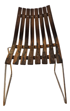 Mid Century Danish Modern Slat Chairs by Hans Brattrud for Hove Møbler in Rosewood