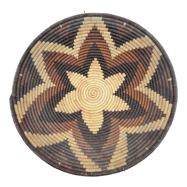 Early 20th Century Botswana Basket 17inch MATTER COLLECTION For Sale