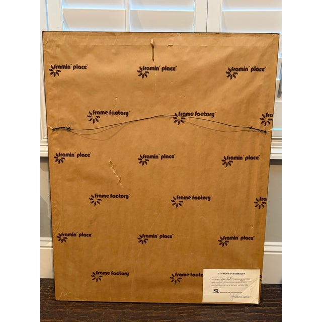 1975 Jacquie Marie Vaux "Giraffe" Signed Limited Edition Lithograph, Framed For Sale - Image 10 of 11