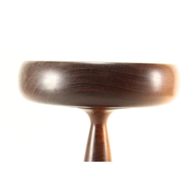 Victorian Victorian Mid. 1800's Turned Wood Treen Ware Raised Tazza, Compote For Sale - Image 3 of 12