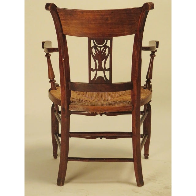 French 19th Century Italian Carved Armchair For Sale - Image 3 of 4