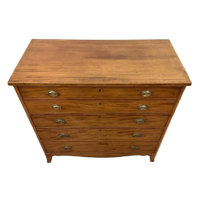 Antique Early 1800 Georgian English Secretaire Cabinet, Walnut For Sale - Image 4 of 16