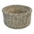 English Basket-Weave Style Garden Stone Round Planter Pots - Two Available For Sale
