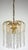 Gold Brass and Lead Crystal Chandelier from Joska Bodenmais, 1970s For Sale - Image 8 of 11