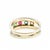 This beautiful vintage 14K Yellow Gold ring is a Gleamlight original with Natural Spinel, Ruby, Topaz and Sapphire. The...