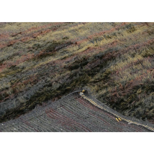 Contemporary Turkish Shag Rug For Sale - Image 4 of 6