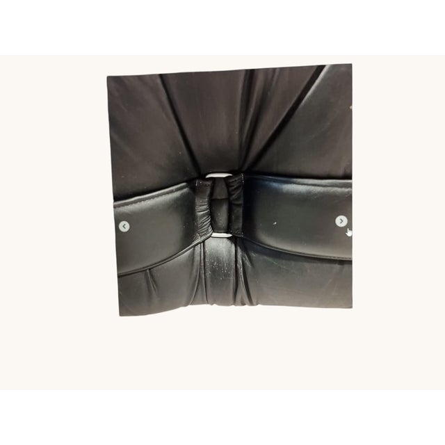 Black Faux Leather Sofa and Armchair Set from Adriano Piazzesi, Italy, 1970s, Set of 3 For Sale - Image 11 of 15