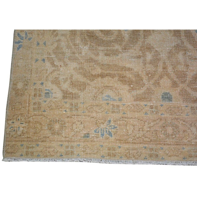 Vintage Turkish Hand Knotted Wool Rug, 3'1''x11' For Sale - Image 4 of 4