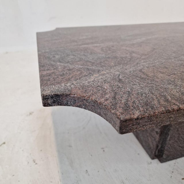 Italian Coffee or Side Table in Granite, 1980s For Sale - Image 16 of 18
