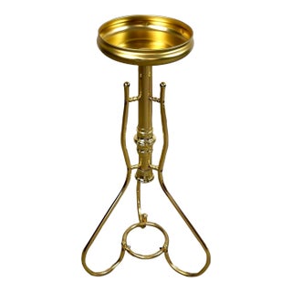 1980’s Hollywood Regency Brass Plant Stand For Sale