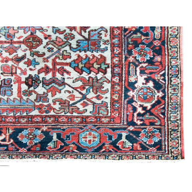 Persian Early 20th Century Persian Heriz Rug For Sale - Image 3 of 15