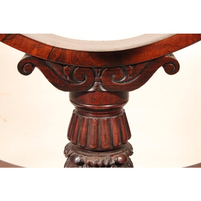 William IV Rosewood and Mahogany Sewing/Side Table For Sale - Image 10 of 12