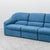 Modular Sofa in Blue Fabric, 1970s, Set of 4 For Sale - Image 4 of 14