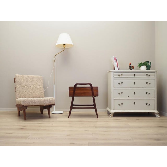 Vintage Walnut Sewing Table, 1970s For Sale - Image 4 of 18