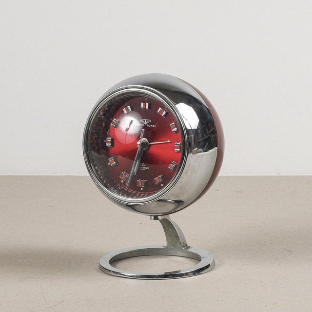 50-60s TOKYO TOKEI ミッドセンチュリー vintage 置時計 Mid Century Modern Alarm Clock Tokyo Tokei Space Age Chrome