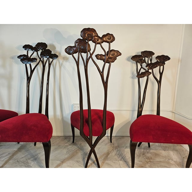 Wood Christopher Guy Chairs - Set of 4 For Sale - Image 7 of 13