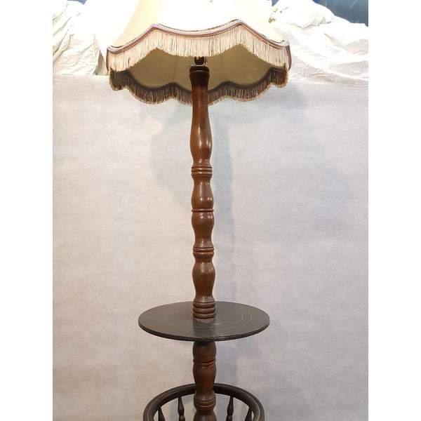 Early 20th Century Solid French Floor Lamp With Attached ...