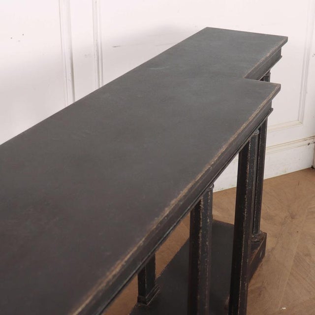 English Painted Beech Console Table, 1920s For Sale - Image 10 of 12