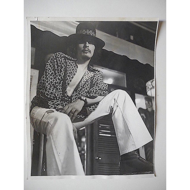 Realism Original Mid Century Glossy Silver Gelatin Photograph-Decked Out Hippie-8"x10"-1960's For Sale - Image 3 of 4
