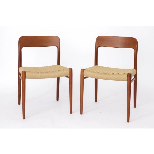 Model 75 Dining Chair in Teak by Niels Otto Møller for J.L. Møllers, 1950s For Sale - Image 9 of 9