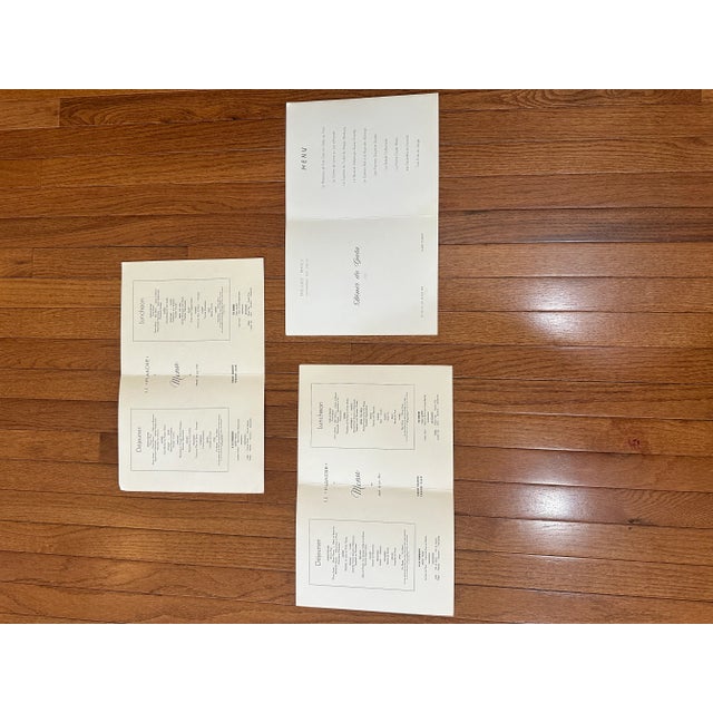 Bring the allure and romance of the French Riviera to your kitchen. Frame this set of 3 French Line menus from the 1960's...