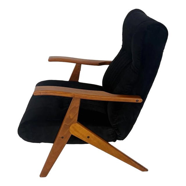 Vintage Reclining Lounge Chair, 1960s For Sale