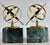 Mid-Century Vintage Marble and Brass Armillary Bookings/Pair For Sale - Image 9 of 9
