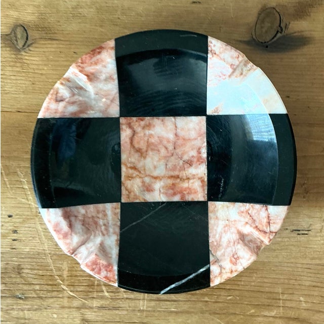 Stone Vintage Postmodern Geometric Stone Ashtray For Sale - Image 7 of 11