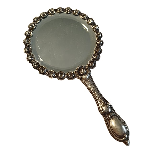 Silver Hand Mirror, 1930s For Sale