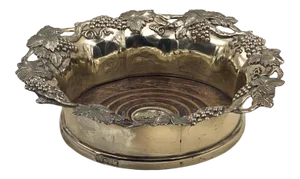 Circa 19th Century Silver Plate Wine Coaster, England