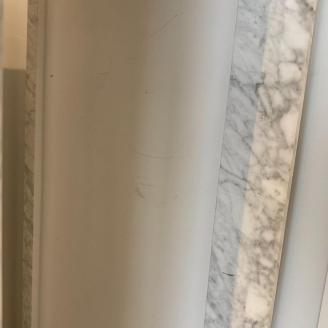 Williams Sonoma Pierre White Marble Coffee Table (56") For Sale In Miami - Image 6 of 9