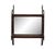Chinese Mid 20th Century Chinese Chippendale Mahogany Fretwork Mirrored Hanging Curio Shelf Rack 24" For Sale - Image 3 of 17
